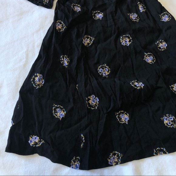 Free People Navy Open Back Flowy Lace Dress - Picture 5 of 7